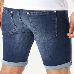 Nouveau ⌛ Short Jean Skinny Fit 1462 Denim Bleu Foncé de LBO ✔️ -France LBO Soldes Boutique lbo 253754 FAB SHALBO 1462 20210402T140626 04