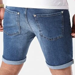 Top 10 🎁 Short Jean Skinny Fit 1463 Denim Bleu Medium de LBO 🎉 -France LBO Soldes Boutique lbo 253797 FAB SHALBO 1463 20210409T163648 04