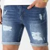 Le moins cher ✔️ Short Jean Skinny Fit Avec Dechirures 1468 Denim Bleu Medium de LBO ✨ -France LBO Soldes Boutique lbo 253814 FAB SHALBO 1468 20210402T141055 01
