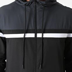 Grosses soldes 🔔 Ensemble De Survêtement Tricolore A Bandes 1179 Noir Gris Anthracite de LBO ✔️ -France LBO Soldes Boutique lbo 256829 FAB SHALBO 1179 20210618T151137 03