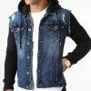 Grosses soldes 👏 Veste Jean A Capuche 1521 Bleu Foncé Denim Noir de LBO 🔔 -France LBO Soldes Boutique lbo 256850 FAB SHALBO 1521 20210917T122348 01