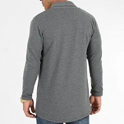 Budget 😍 Gilet Oversize 1627 Gris Anthracite de LBO 👏 -France LBO Soldes Boutique lbo 256866 FAB SHALBO 1627 20211018T124600 04