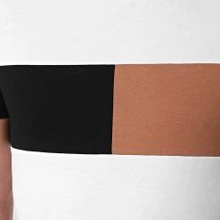 Offres ⭐ Tee 🛒 Shirt Empiècement Bicolore 1648 Blanc de LBO 👍 -France LBO Soldes Boutique lbo 258498 FAB SHALBO 1648 20210430T115733 02