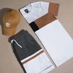 Offres ⭐ Tee 🛒 Shirt Empiècement Bicolore 1648 Blanc de LBO 👍 -France LBO Soldes Boutique lbo 258498 FAB SHALBO 1648 20210527T114017 05