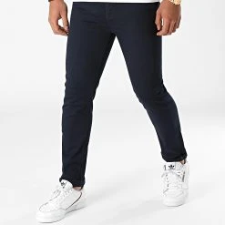 Nouveau 🔔 Pantalon Chino 1203 Bleu Marine de LBO ❤️