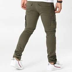 Meilleur prix 🎉 Pantalon Cargo 1578 Vert Kaki de LBO 🥰 -France LBO Soldes Boutique lbo 262179 FAB SHALBO 1578 20210726T083833 04