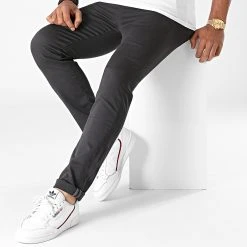 Meilleur prix 😀 Pantalon Chino 1204 Gris Anthracite de LBO 👍 -France LBO Soldes Boutique lbo 262921 FAB SHALBO 1204 20210625T073703 03