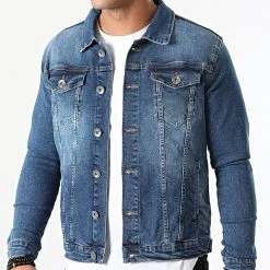Coupon ❤️ Veste Jean 1536 Bleu Denim de LBO ✔️ -France LBO Soldes Boutique lbo 262924 FAB SHALBO 1536 20210917T122611 03