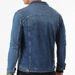 Coupon ❤️ Veste Jean 1536 Bleu Denim de LBO ✔️ -France LBO Soldes Boutique lbo 262924 FAB SHALBO 1536 20210917T122620 04
