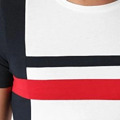 Le moins cher 🛒 Tee Shirt Tricolore 1641 Bleu Marine Blanc de LBO ✨ -France LBO Soldes Boutique lbo 263517 FAB SHALBO 1641 20210617T145953 02