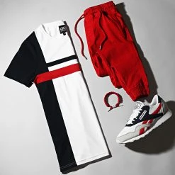 Le moins cher 🛒 Tee Shirt Tricolore 1641 Bleu Marine Blanc de LBO ✨ -France LBO Soldes Boutique lbo 263517 FAB SHALBO 1641 20210621T074448 03