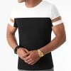 Coupon 🧨 Tee Shirt Tricolore 1644 Blanc Camel Noir de LBO 🔥 -France LBO Soldes Boutique lbo 263520 FAB SHALBO 1644 20210615T141935 01