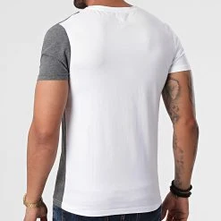 Vente flash 😀 Tee 🔥 Shirt Tricolore 1665 Anthracite Blanc Gris Chiné Camel de LBO ✨ -France LBO Soldes Boutique lbo 263532 FAB SHALBO 1665 20210701T080912 03