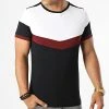 Le moins cher ✔️ Tee Shirt Tricolore 1620 Noir Blanc Bordeaux de LBO ✔️ -France LBO Soldes Boutique lbo 264436 FAB SHALBO 1620 20210701T081144 01