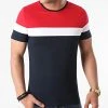 Tout neuf 🔔 Tee Shirt Tricolore 679 Bleu Marine Rouge Blanc de LBO 🎁