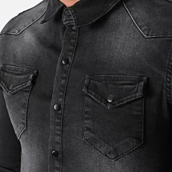 Offres 💯 Chemise Jean Manches Longues Slim Fit Jean 868 Noir Denim de LBO 💯 6 Offres 💯 Chemise Jean Manches Longues Slim Fit Jean 868 Noir Denim de LBO 💯 -France LBO Soldes Boutique lbo 265054 FAB SHALBO 868 20210910T140716 02