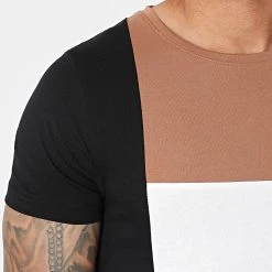 Meilleure vente 🥰 Tee 🔥 Shirt Bande Tricolore 1773 Blanc Noir Camel de LBO ⭐ -France LBO Soldes Boutique lbo 265705 FAB SHALBO 1773 20210625T151753 02