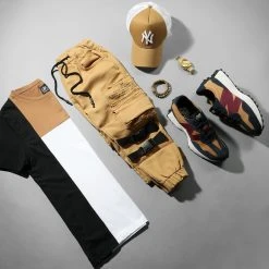 Meilleure vente 🥰 Tee 🔥 Shirt Bande Tricolore 1773 Blanc Noir Camel de LBO ⭐ -France LBO Soldes Boutique lbo 265705 FAB SHALBO 1773 20210719T080922 05