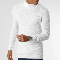 Coupon ❤️ Pull Col Roulé Texturé 0059 Blanc de LBO 🤩 -France LBO Soldes Boutique lbo 266119 LBO 1070546 0059 20221128T150238 01