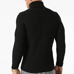 Sortie ✨ Pull Col Roulé Torsades 0064 Noir de LBO 👏 -France LBO Soldes Boutique lbo 266123 FAB LBO 1070546 0064 20210728T123420 03