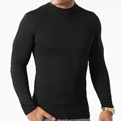 Promo 🎉 Pull Col Cheminée 0050 Noir de LBO ❤️