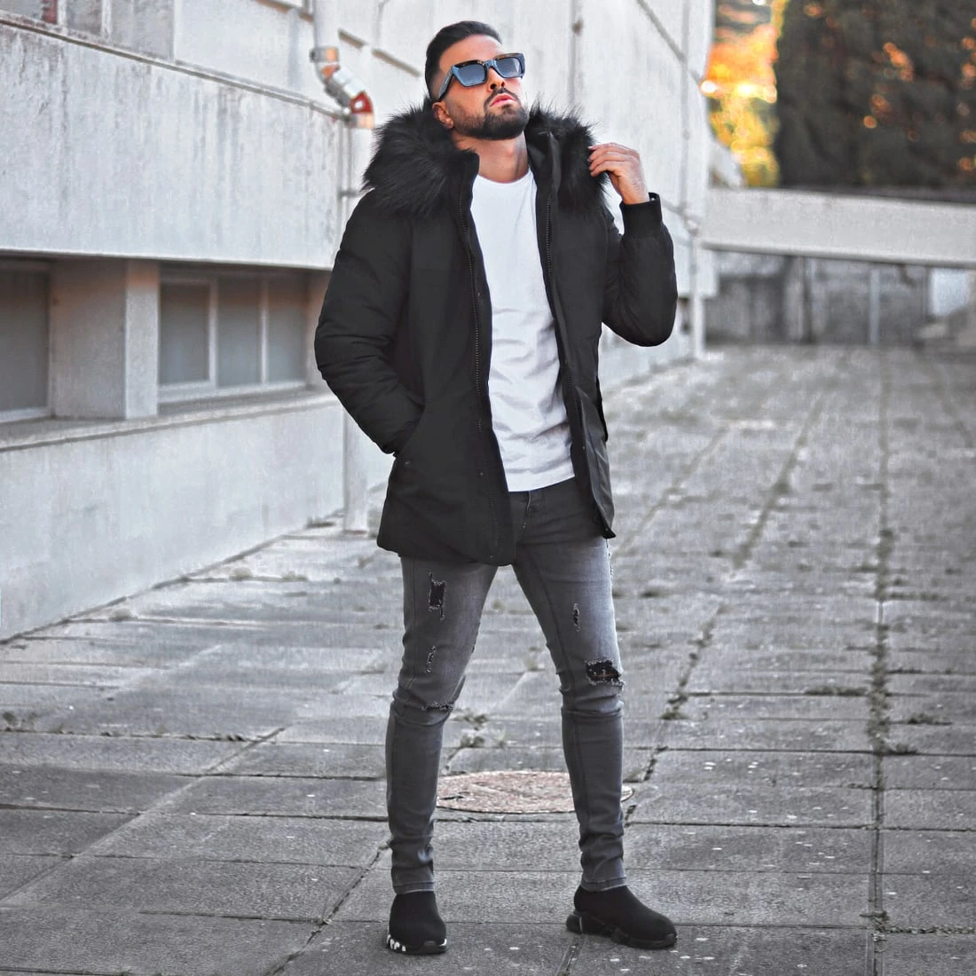 Meilleur prix 👏 Parka Tech Premium Avec Fourrure Noire 0016 Noir de LBO 😉 7 Meilleur prix 👏 Parka Tech Premium Avec Fourrure Noire 0016 Noir de LBO 😉 – Image 5