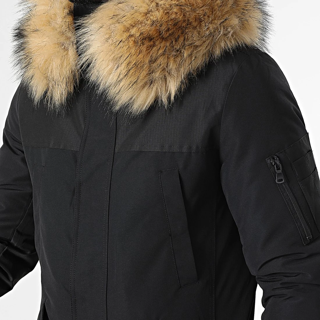 Meilleur prix ✔️ Parka Tech Premium Avec Fourrure Beige 0022 Noir de LBO ❤️ 4 Meilleur prix ✔️ Parka Tech Premium Avec Fourrure Beige 0022 Noir de LBO ❤️ – Image 2
