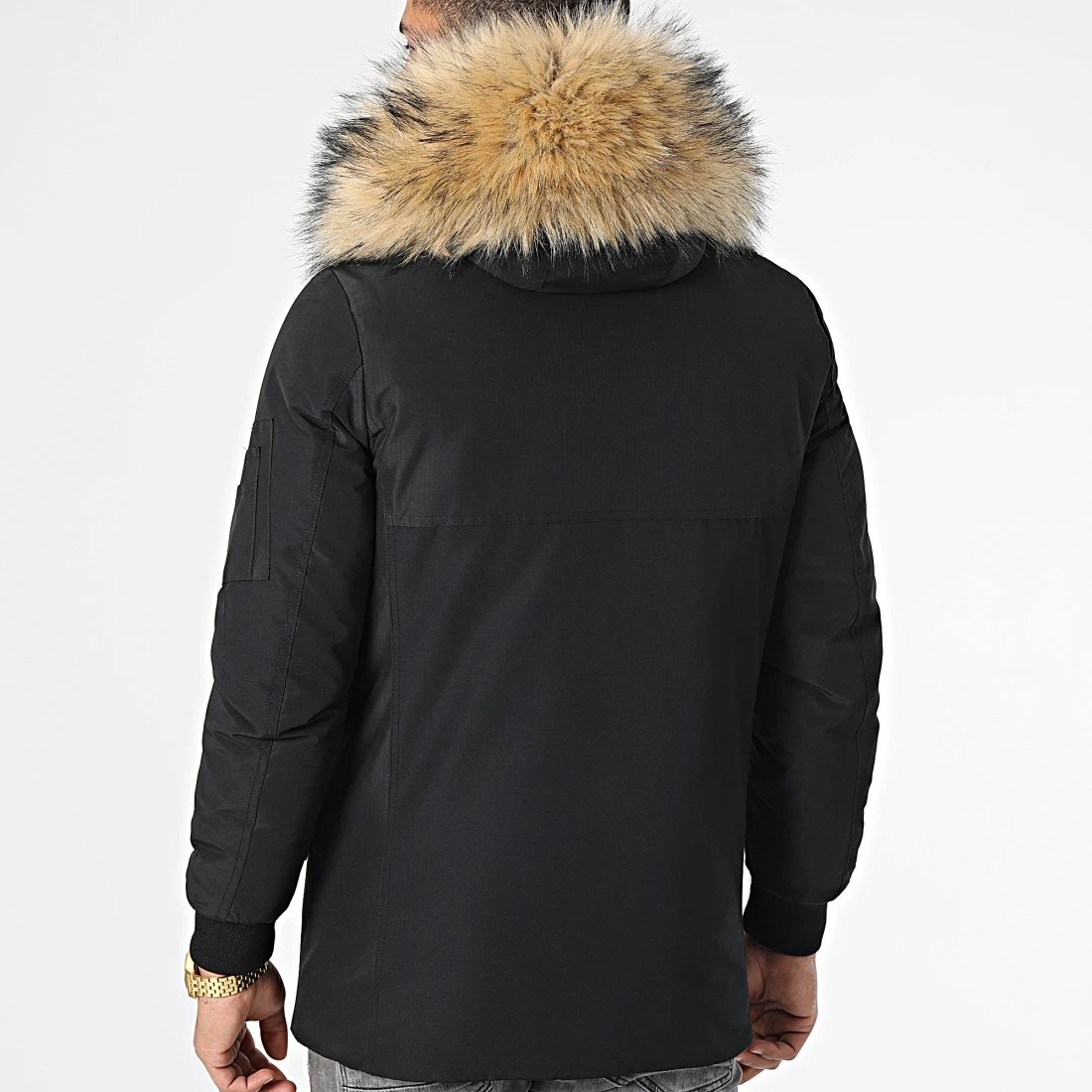Meilleur prix ✔️ Parka Tech Premium Avec Fourrure Beige 0022 Noir de LBO ❤️ 6 Meilleur prix ✔️ Parka Tech Premium Avec Fourrure Beige 0022 Noir de LBO ❤️ – Image 4