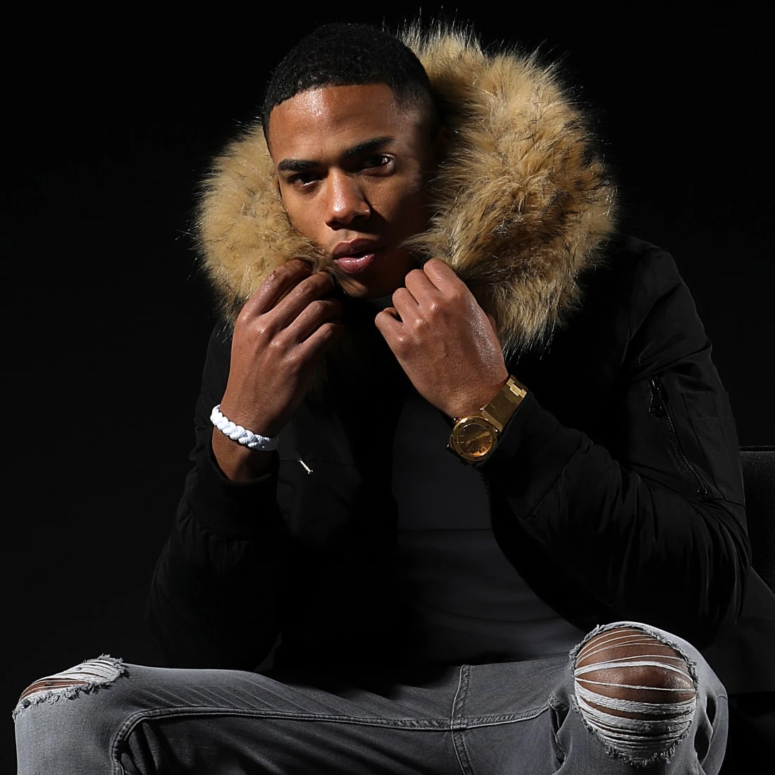 Meilleur prix ✔️ Parka Tech Premium Avec Fourrure Beige 0022 Noir de LBO ❤️ 7 Meilleur prix ✔️ Parka Tech Premium Avec Fourrure Beige 0022 Noir de LBO ❤️ – Image 5