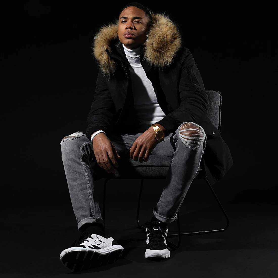 Meilleur prix ✔️ Parka Tech Premium Avec Fourrure Beige 0022 Noir de LBO ❤️ 8 Meilleur prix ✔️ Parka Tech Premium Avec Fourrure Beige 0022 Noir de LBO ❤️ – Image 6