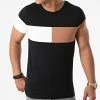 Acheter 🎉 Tee Shirt Empiècement Bicolore 1816 Noir de LBO 🛒 -France LBO Soldes Boutique lbo 268070 FAB SHALBO 1816 20210709T152952 01