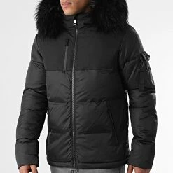 Meilleure affaire 🛒 Doudoune Capuche Tech Puffer Avec Fourrure Noir 0020 Noir de LBO ⭐ -France LBO Soldes Boutique lbo 269125 FAB LBO 1070510 0020 20211117T112704 03
