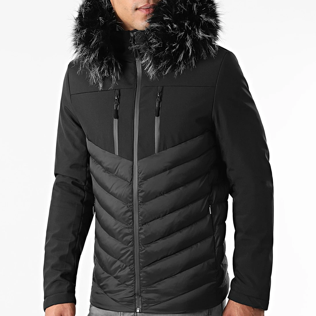 Offres 🌟 Doudoune Capuche Tech Fitted Avec Fourrure Noir Melange 0028 Noir de LBO ⌛ 3 Offres 🌟 Doudoune Capuche Tech Fitted Avec Fourrure Noir Melange 0028 Noir de LBO ⌛