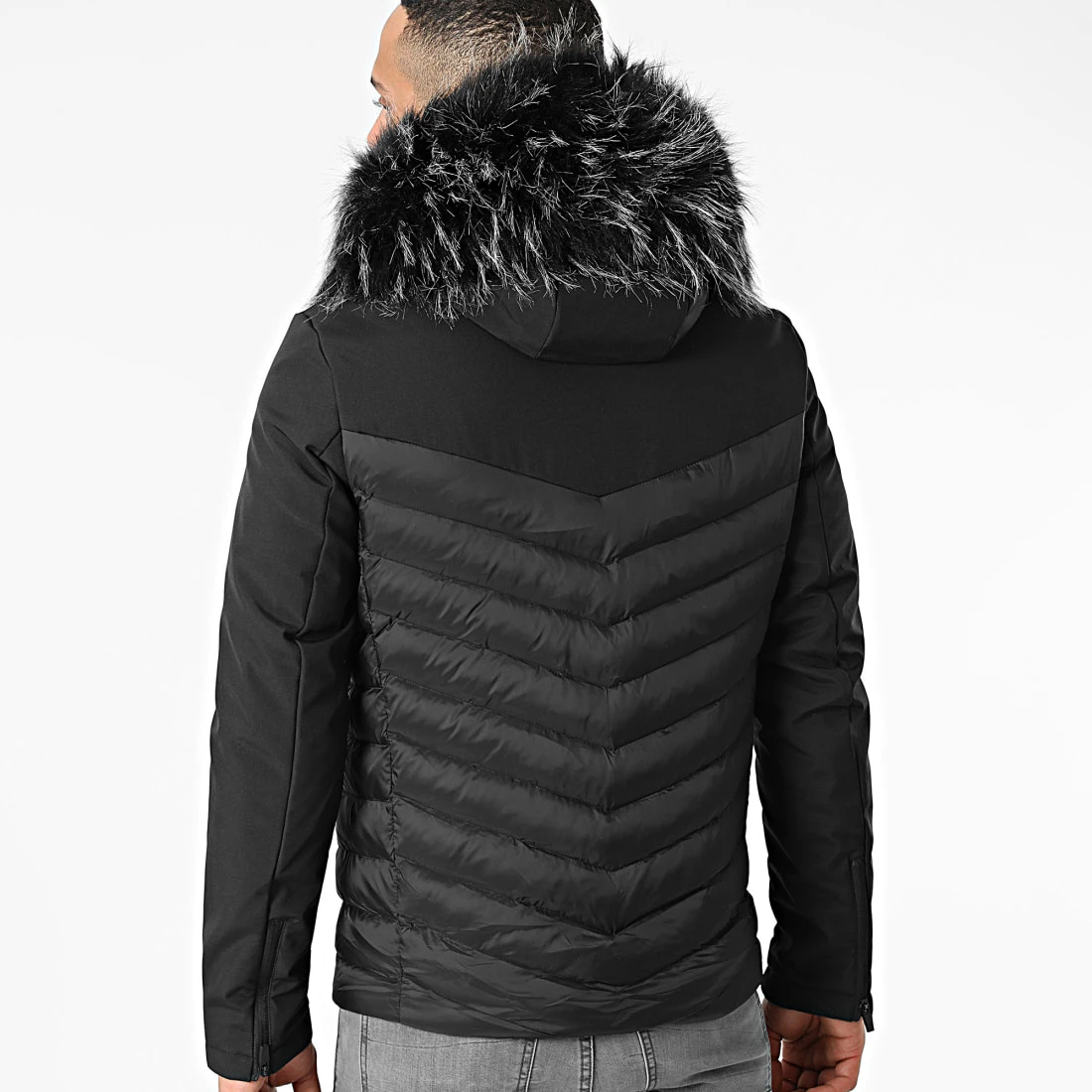 Offres 🌟 Doudoune Capuche Tech Fitted Avec Fourrure Noir Melange 0028 Noir de LBO ⌛ 6 Offres 🌟 Doudoune Capuche Tech Fitted Avec Fourrure Noir Melange 0028 Noir de LBO ⌛ – Image 4