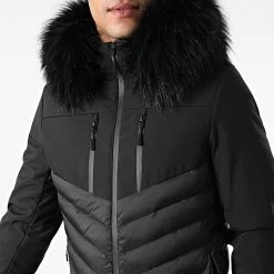 Le moins cher 🔥 Doudoune Capuche Tech Fitted Avec Fourrure Noir 0029 Noir de LBO 🤩 -France LBO Soldes Boutique lbo 269131 FAB LBO 1070510 0029 20211008T135640 02