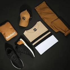 Offres ✨ Tee 😍 Shirt Tricolore 1717 Beige Noir Blanc de LBO ⭐ -France LBO Soldes Boutique lbo 269414 FAB SHALBO 1717 20210818T083500 03