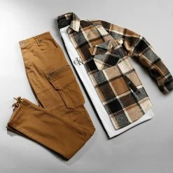 Top 10 ❤️ Pantalon Cargo 1748 Camel de LBO ❤️ -France LBO Soldes Boutique lbo 269425 FAB SHALBO 1748 20210921T094214 05