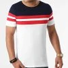 Meilleur prix ⌛ Tee 💯 Shirt Tricolore 1767 Bleu Marine Rouge Blanc de LBO 🤩 -France LBO Soldes Boutique lbo 269494 FAB SHALBO 1767 20210903T094323 01