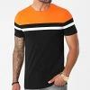 Grosses soldes ⌛ Tee Shirt Tricolore 1633 Noir Orange de LBO 🎁 -France LBO Soldes Boutique lbo 270334 FAB SHALBO 1633 20210715T150739 01