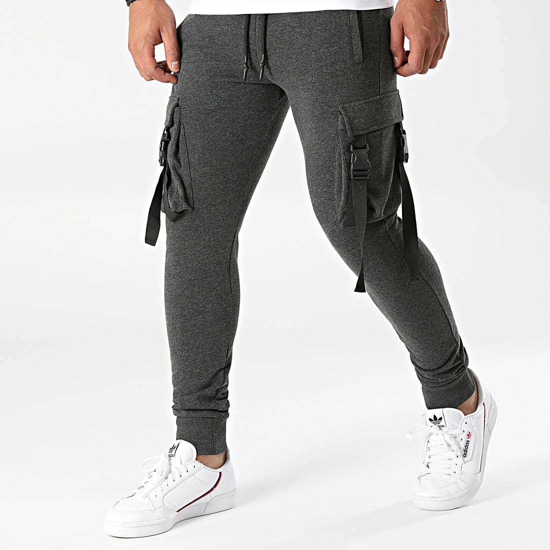 Vente flash ✨ Pantalon Jogging Cargo 1772 Gris Anthracite Chiné de LBO ⭐ 3 Vente flash ✨ Pantalon Jogging Cargo 1772 Gris Anthracite Chiné de LBO ⭐