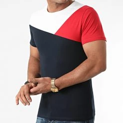 Nouveau 🥰 Tee Shirt Tricolore 1821 Bleu Marine Rouge Blanc de LBO 🔥