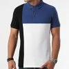 Le moins cher 🔥 Polo Manches Courtes Tricolore 1780 Noir Blanc Bleu de LBO 🔥 -France LBO Soldes Boutique lbo 271566 FAB SHALBO 1780 20211001T153407 01