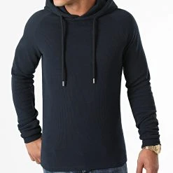 Bon marché ⭐ Sweat Capuche 1784 Bleu Marine de LBO ✨