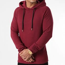Coupon 😀 Sweat Capuche 1787 Bordeaux de LBO ⌛