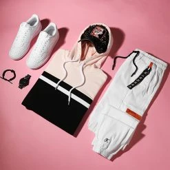 Les meilleures critiques de 😉 Sweat Capuche Tricolore 1801 Rose Blanc Noir de LBO 🌟 -France LBO Soldes Boutique lbo 271575 FAB SHALBO 1801 20210723T152020 03