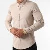 De gros 🤩 Chemise Manches Longues Slim Fit 1844 Beige de LBO 🌟 -France LBO Soldes Boutique lbo 271591 FAB SHALBO 1844 20210729T153146 02