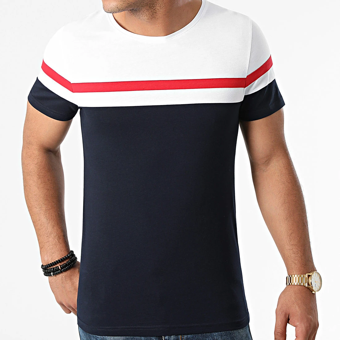 Meilleure affaire 🔔 Tee Shirt Tricolore 1830 Bleu Marine Blanc de LBO 🔔 3 Meilleure affaire 🔔 Tee Shirt Tricolore 1830 Bleu Marine Blanc de LBO 🔔