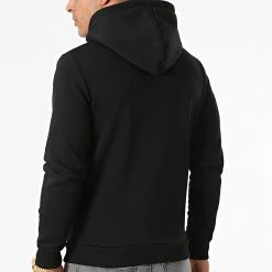 Coupon 😀 Veste Zippée Capuche Bimatière 1378 Noir de LBO ✔️ -France LBO Soldes Boutique lbo 275386 FAB SHALBO 1378 20211015T121113 04