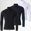 Vente flash 👍 Lot De 3 Tee 🎁 Shirts Col Roulé Manches Longues Unis 1991 Noir Bleu Marine Blanc de LBO ✨ -France LBO Soldes Boutique lbo 275388 FAB SHALBO 1991 20210903T143039 01