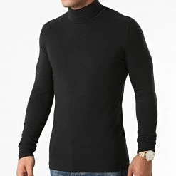 Vente flash 👍 Lot De 3 Tee 🎁 Shirts Col Roulé Manches Longues Unis 1991 Noir Bleu Marine Blanc de LBO ✨ -France LBO Soldes Boutique lbo 275388 FAB SHALBO 1991 20210903T143041 03